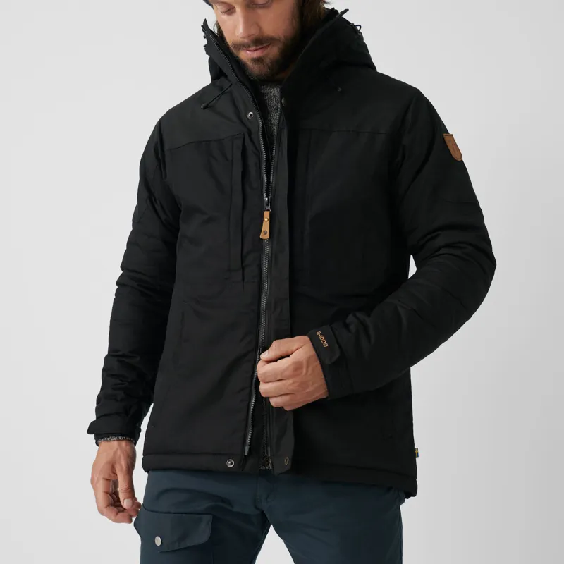 Fjallraven Skogso Padded Jacket Mens in Black