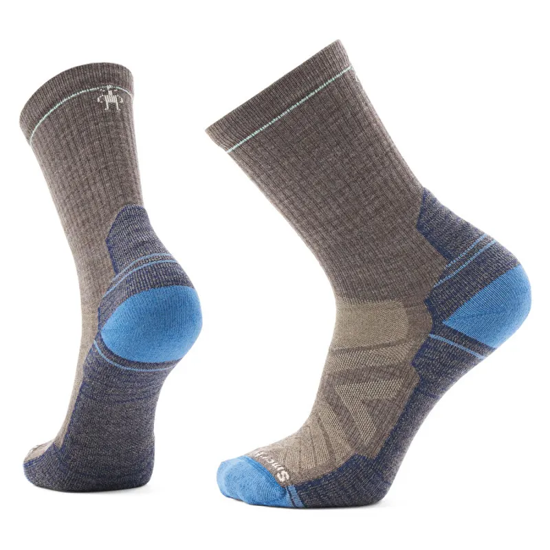 Smartwool Hike Light Cushion Crew Socks Hike Mens in Taupe/Laguna