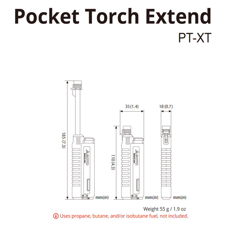 Soto Pocket Torch XT in Black-4