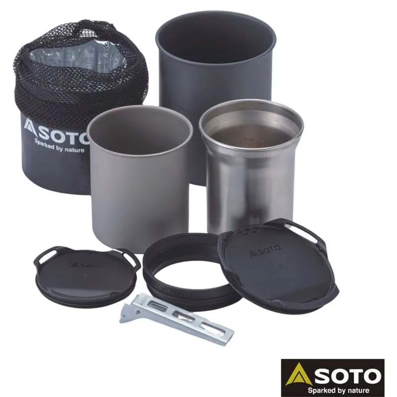 Soto Thermostack Cook Set Combo in Silver