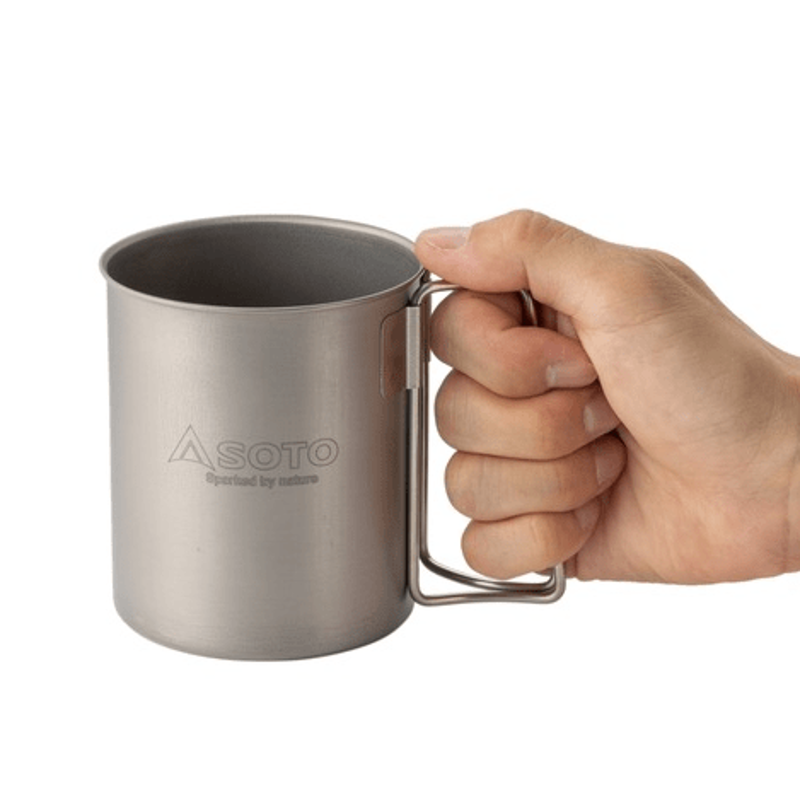 Soto Titanium Mug 450ml in Silver-4