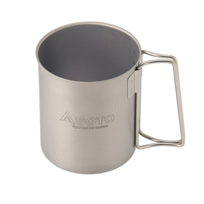 Soto Titanium Mug 450ml in Silver-1