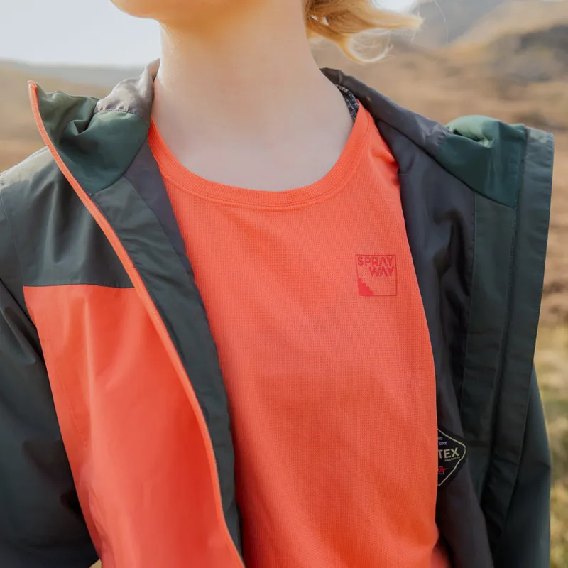 Sprayway Trail Tee Womens in Emberglow-3