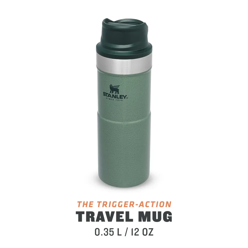 Stanley Classic Trigger-Action Travel Mug 0.35L in Hammertone Green-3