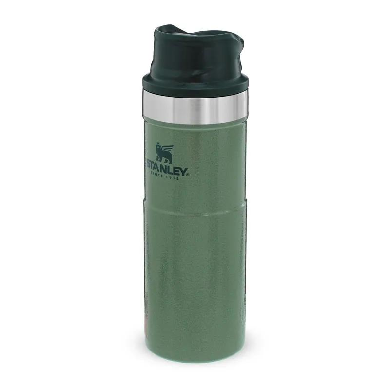 Stanley Classic Trigger-Action Travel Mug 0.47L in Hammertone Green