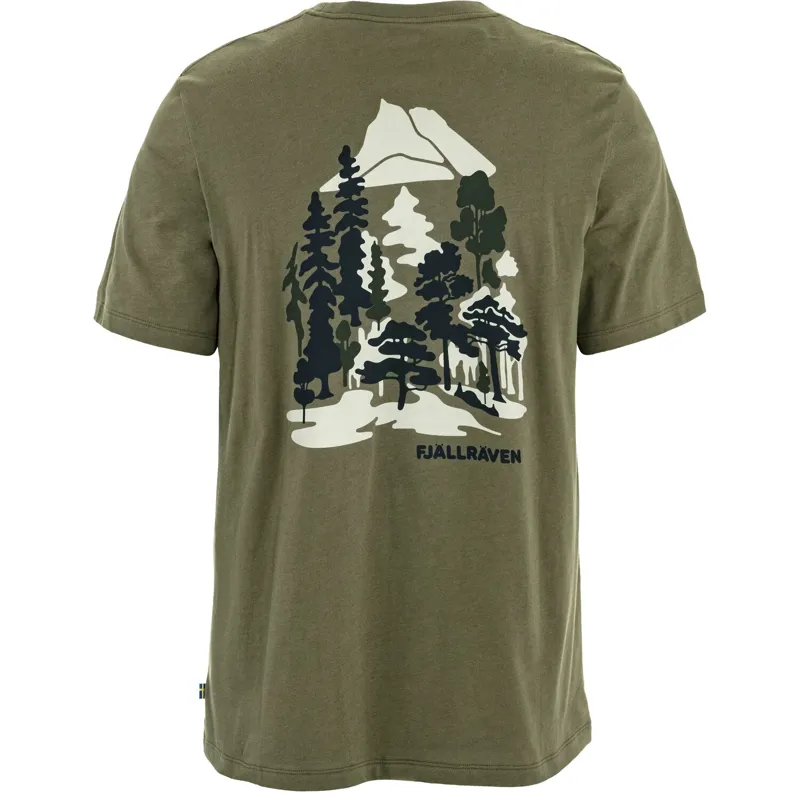 Fjallraven Swedish Forest T-Shirt Mens in Laurel Green-1