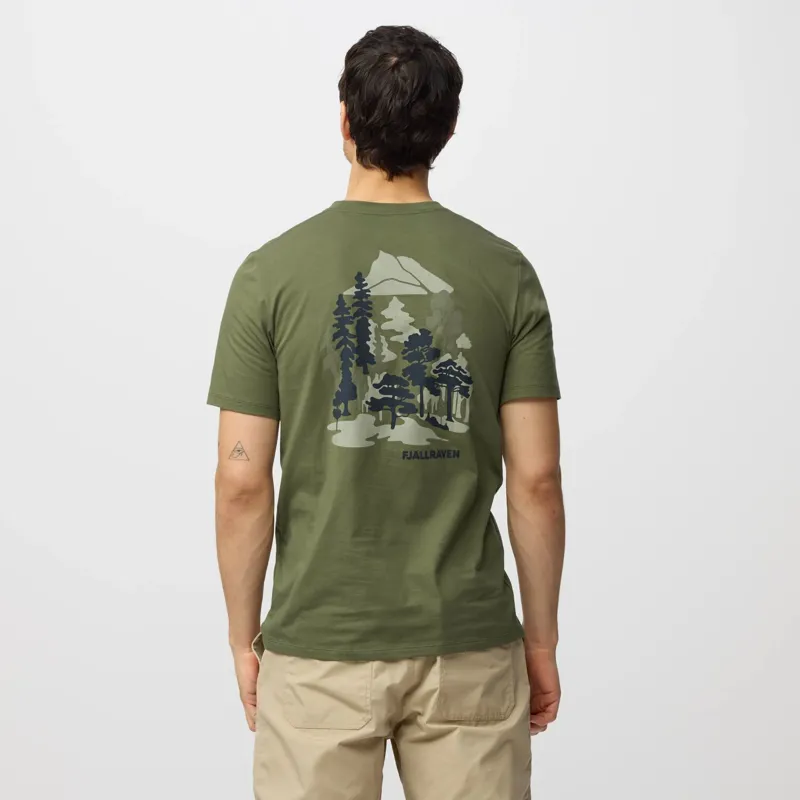 Fjallraven Swedish Forest T-Shirt Mens in Laurel Green-3