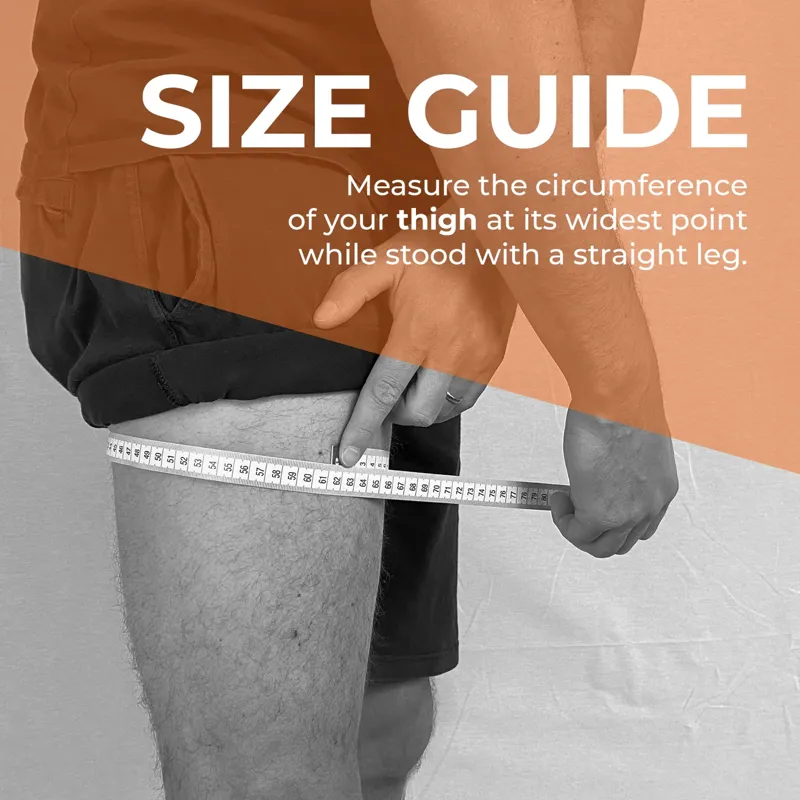 Bearhug Thigh Compression Support Sleeve in Orange-7