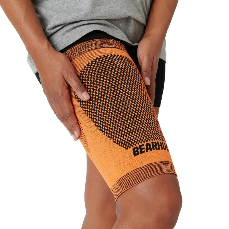 Bearhug Thigh Compression Support Sleeve in Orange-1