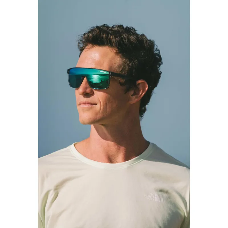 Tifosi Sanctum Single Lens Sunglasses in Crystal Smoke-6