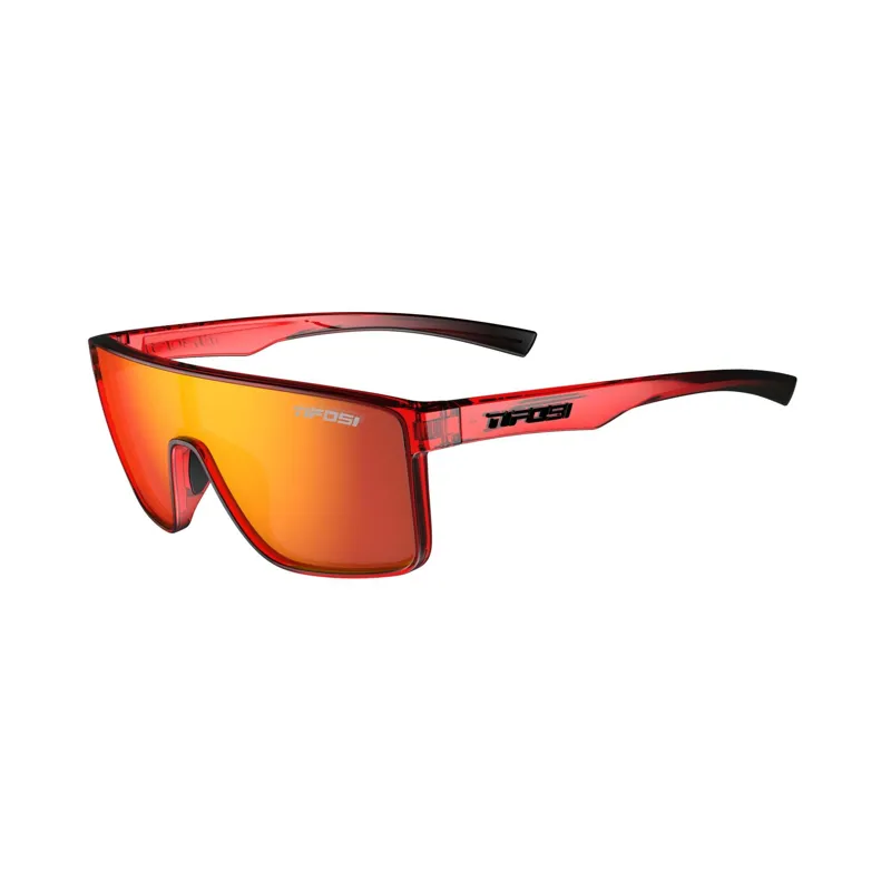 Tifosi Sanctum Single Lens Sunglasses in Crystal Red Fade