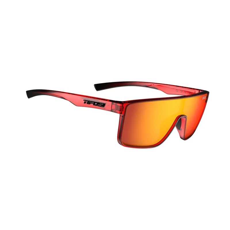Tifosi Sanctum Single Lens Sunglasses in Crystal Red Fade-2