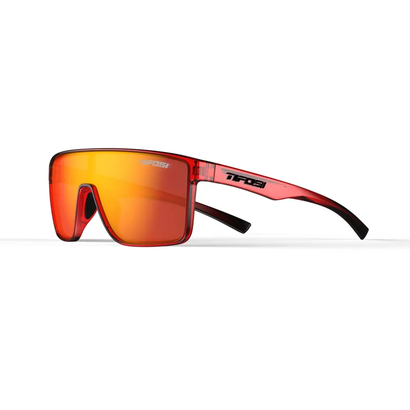 Tifosi Sanctum Single Lens Sunglasses in Crystal Red Fade-3