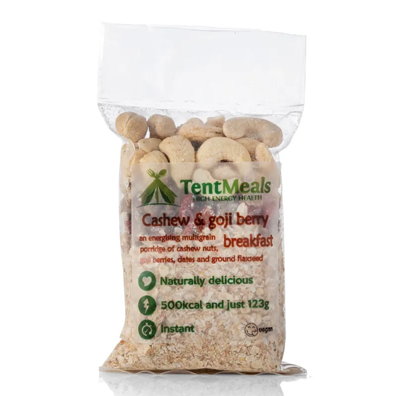 TentMeals Cashew and Goji Berry Breakfast 500 kcal