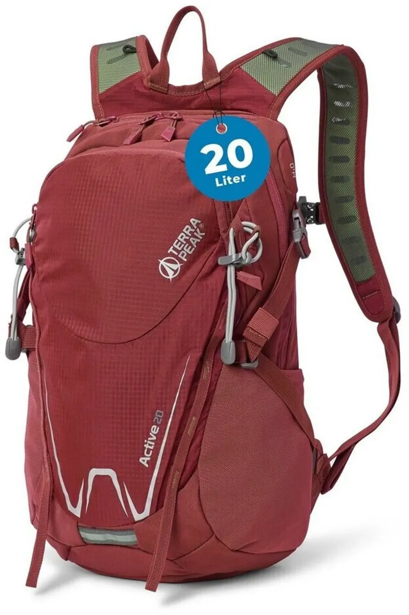 Terra Peak Active 20L Daypack in Red-1