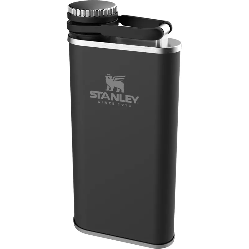 Stanley Easy-Fill Wide Mouth Flask 0.23L in Matte Black Pebble-1