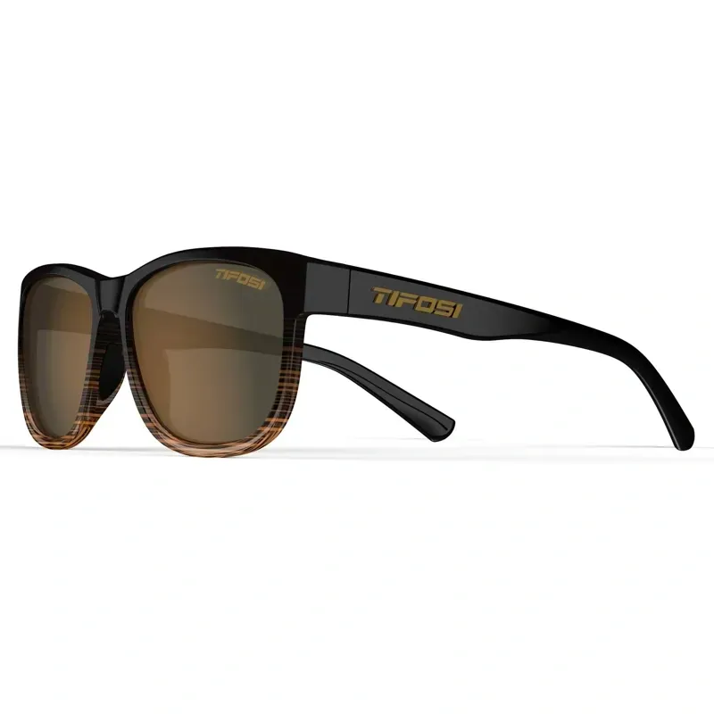 Tifosi Swank XL Polarized Sunglasses in Brown Fade-2