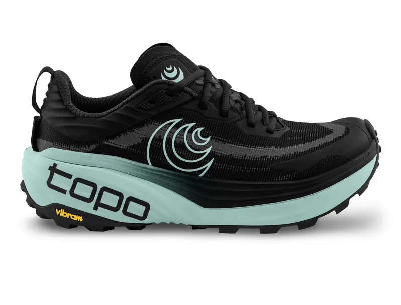 Topo Vista Running Shoes Womens in Black/Mint