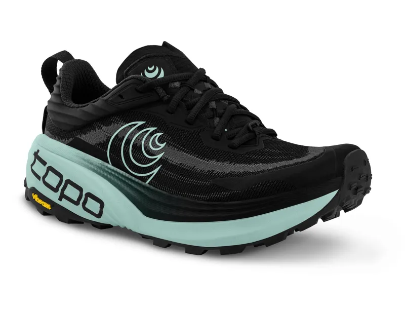Topo Vista Running Shoes Womens in Black/Mint-3