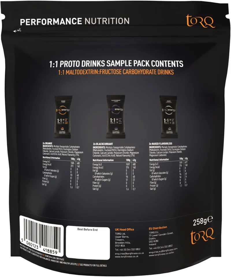 Torq Proto 1:1 Energy Sachet 6 Pack in Black-1
