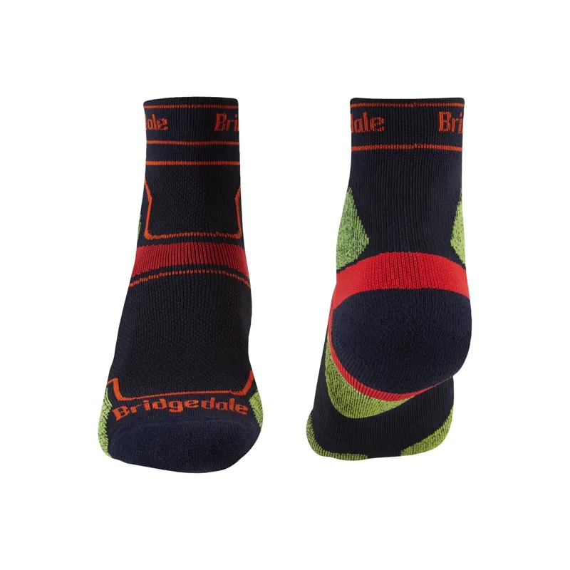Bridgedale Trail Run Ultralight T2 Coolmax 3/4 Crew Mens Socks in Navy-1