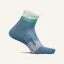 Feetures Trail Max Cushion Quarter Socks Unisex in Tectonic Blue