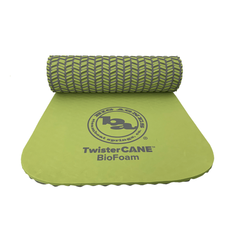 Big Agnes TwisterCane Bio Foam Sleeping Pad 20x72 Regular in Green-2