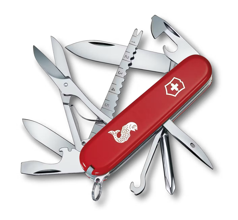 Victorinox Fisherman Swiss Army Knife in Red