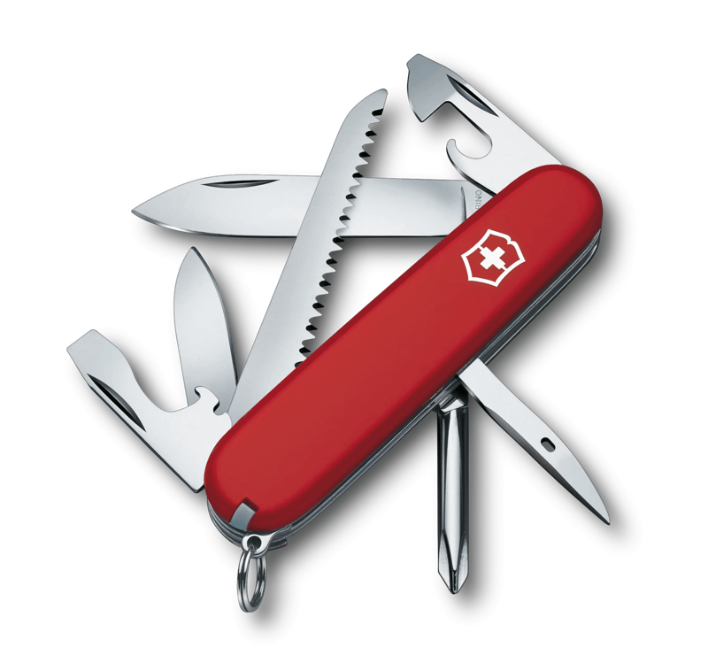 Victorinox Hiker Swiss Army Knife in Red