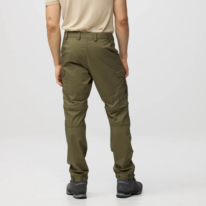 Fjallraven Vidda Pro Lite Zip Off Trousers Mens in Dark Grey-5
