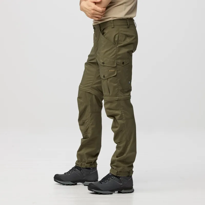 Fjallraven Vidda Pro Lite Zip Off Trousers Mens in Dark Grey-6