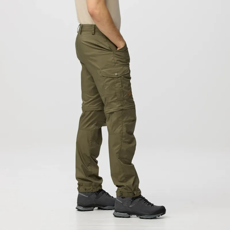 Fjallraven Vidda Pro Lite Zip Off Trousers Mens in Dark Grey-3