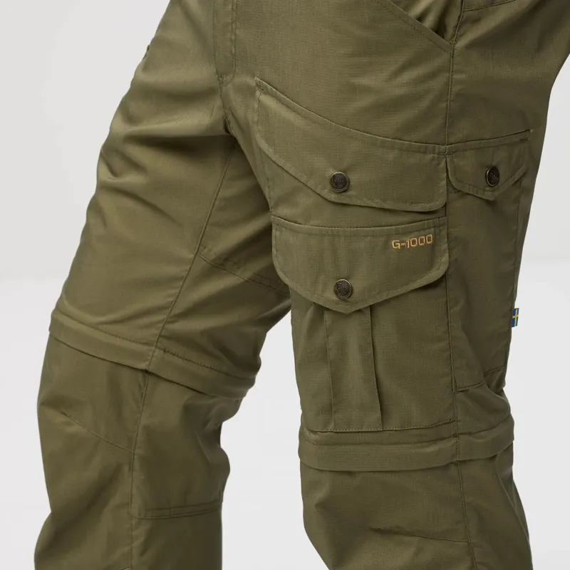 Fjallraven Vidda Pro Lite Zip Off Trousers Mens in Dark Grey-8