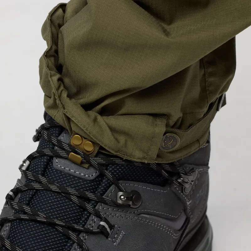 Fjallraven Vidda Pro Lite Zip Off Trousers Mens in Dark Grey-9