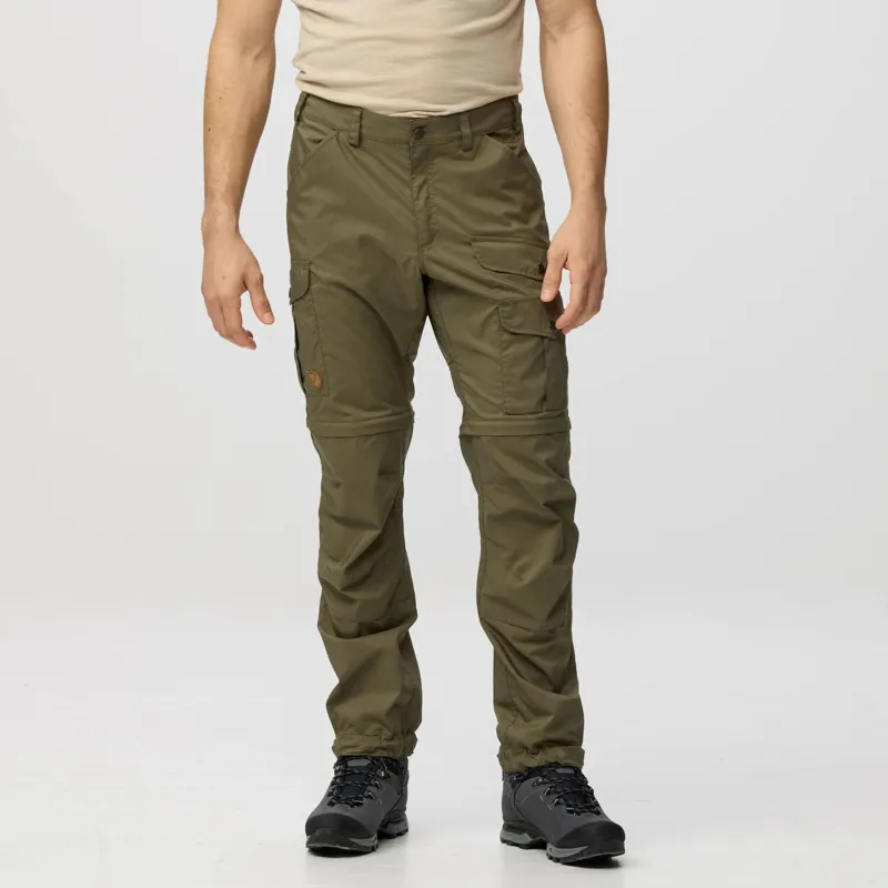 Fjallraven Vidda Pro Lite Zip Off Trousers Mens in Dark Grey-4