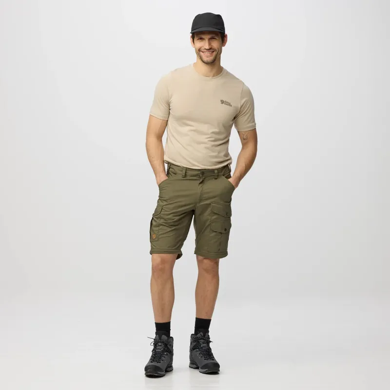 Fjallraven Vidda Pro Lite Zip Off Trousers Mens in Dark Grey-7