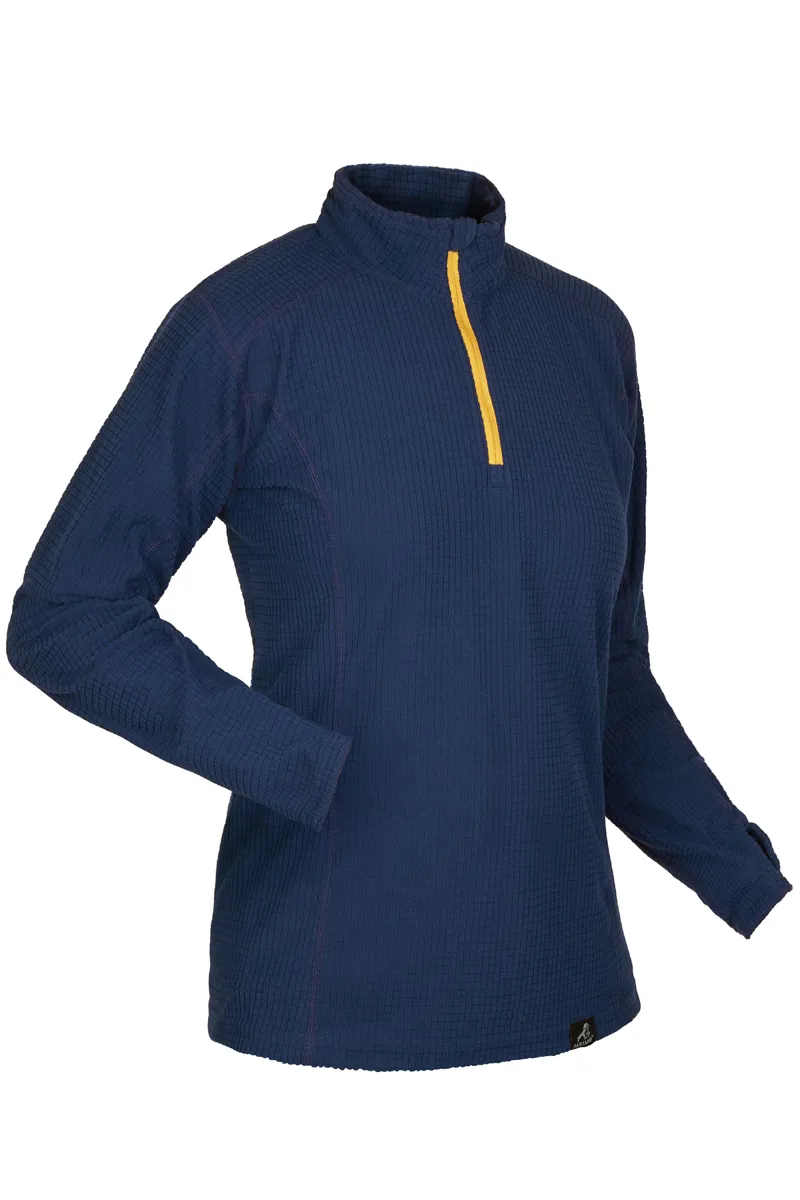 Paramo Grid Technic Athletic Baselayer Womens in Midnight/Gold Zips-2