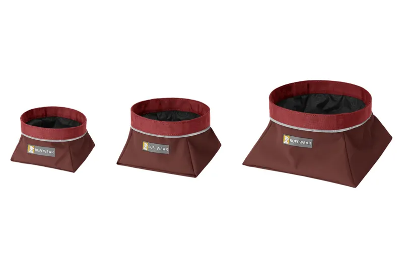 Ruffwear Quencher Packable Dog Bowl in Fired Brick-1