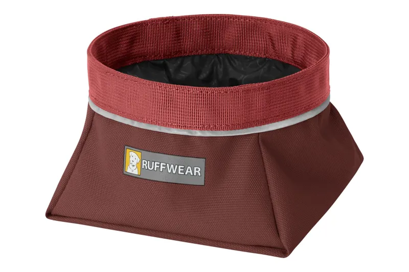 Ruffwear Quencher Packable Dog Bowl in Fired Brick