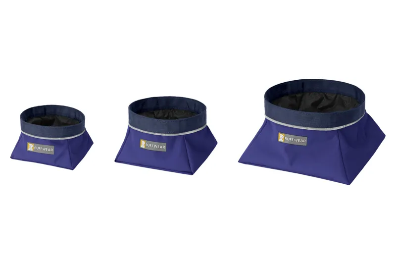 Ruffwear Quencher Packable Dog Bowl in Huckleberry Blue-1