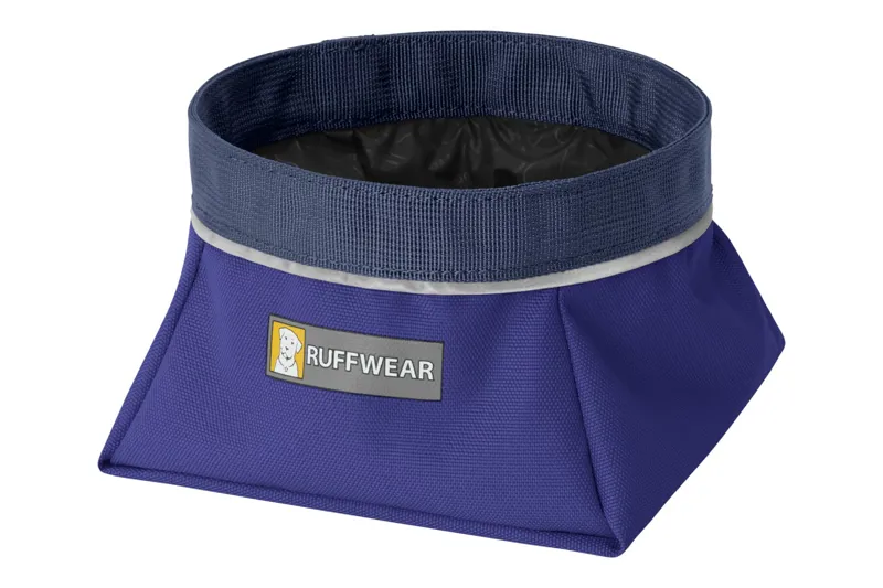 Ruffwear Quencher Packable Dog Bowl in Huckleberry Blue