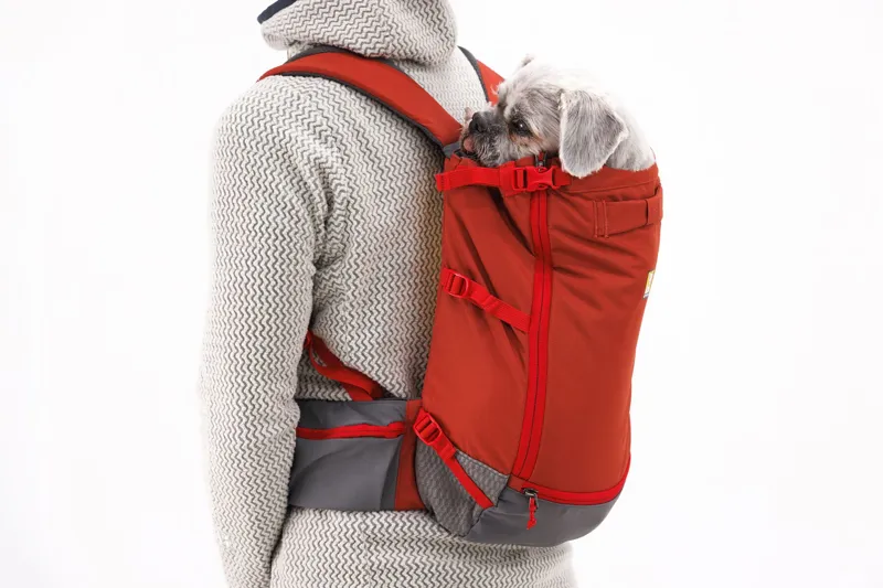 Ruffwear Hitch Hiker Dog Backpack Carrier in Red Clay-1