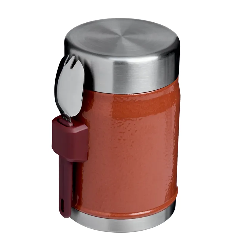 Stanley Legendary Food Jar and Spork 0.4L in Hammertone Clay-2