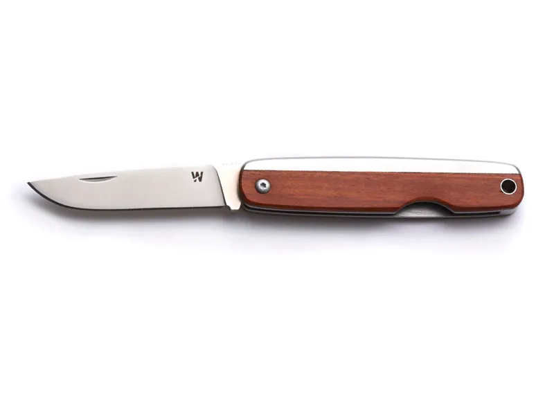 Whitby Kent EDC Pocket Knife in Mahogany Wood