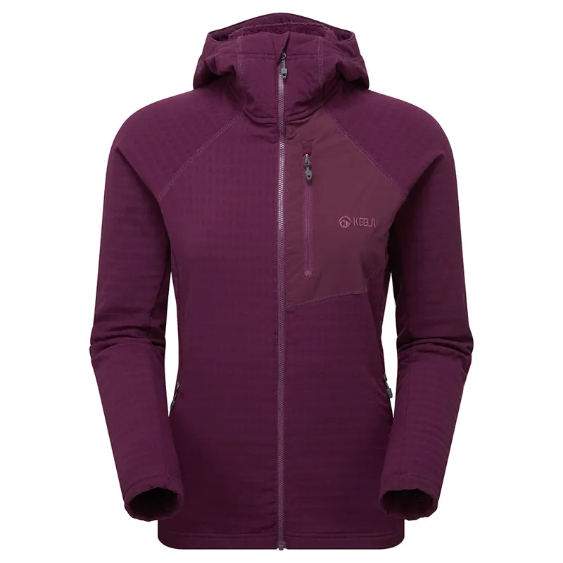 Keela Dunlin Hoody Womens in Black Cherry