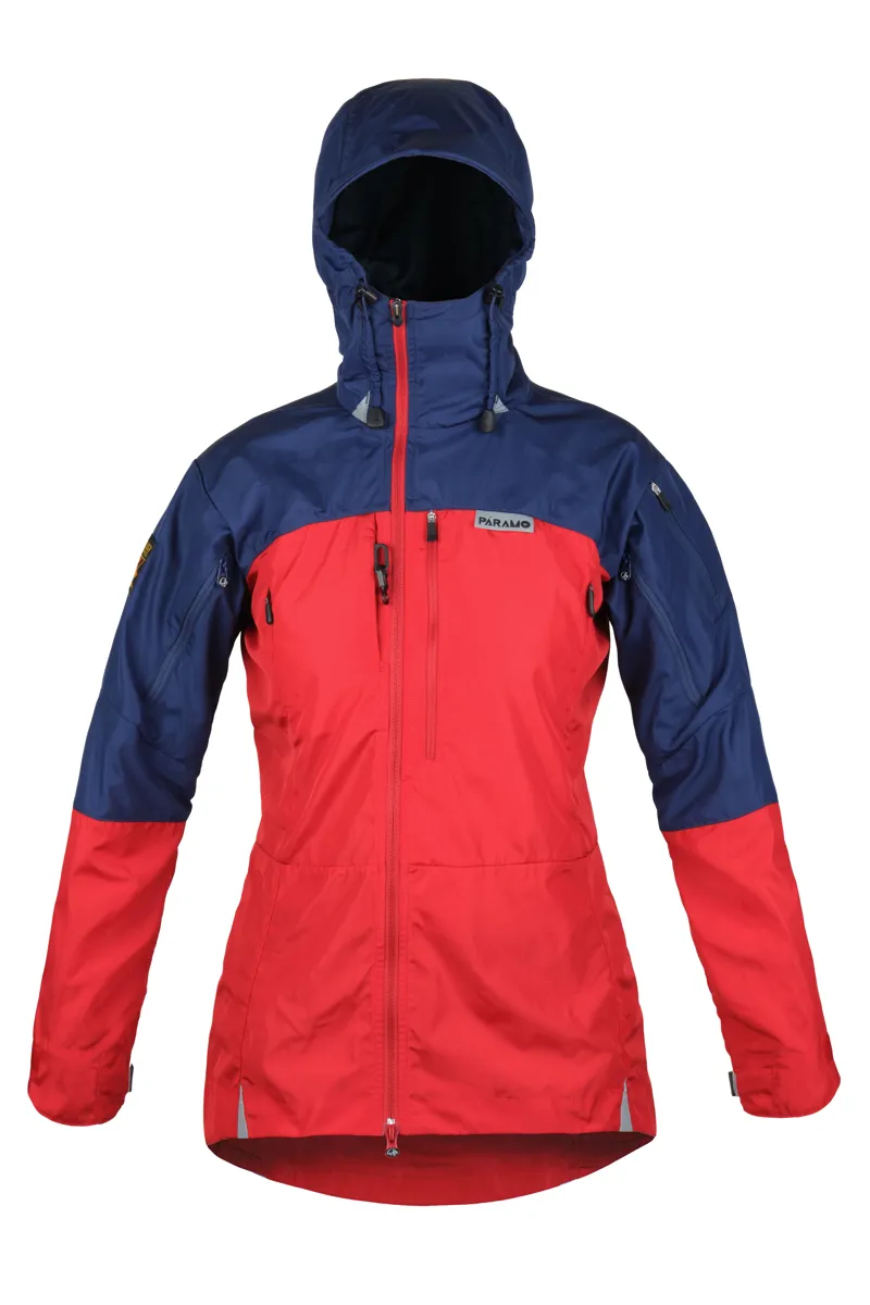 Paramo Ventura Windproof Jacket Womens in Fire/Midnight