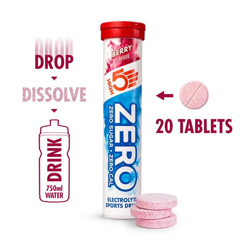 High 5 ZERO Electrolyte Drink 20 Tablet Tube in Berry-2