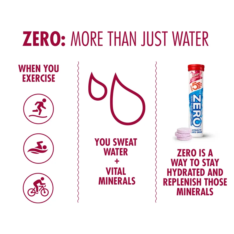 High 5 ZERO Electrolyte Drink 20 Tablet Tube in Berry-3
