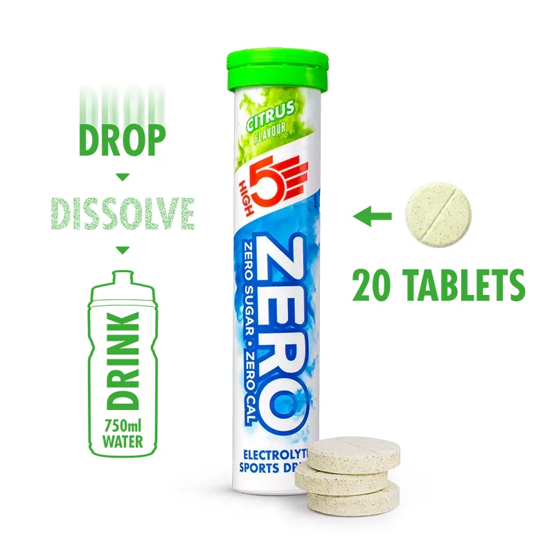 High 5 Zero Electrolyte Drink 20 Tablet Tube in Citrus-2