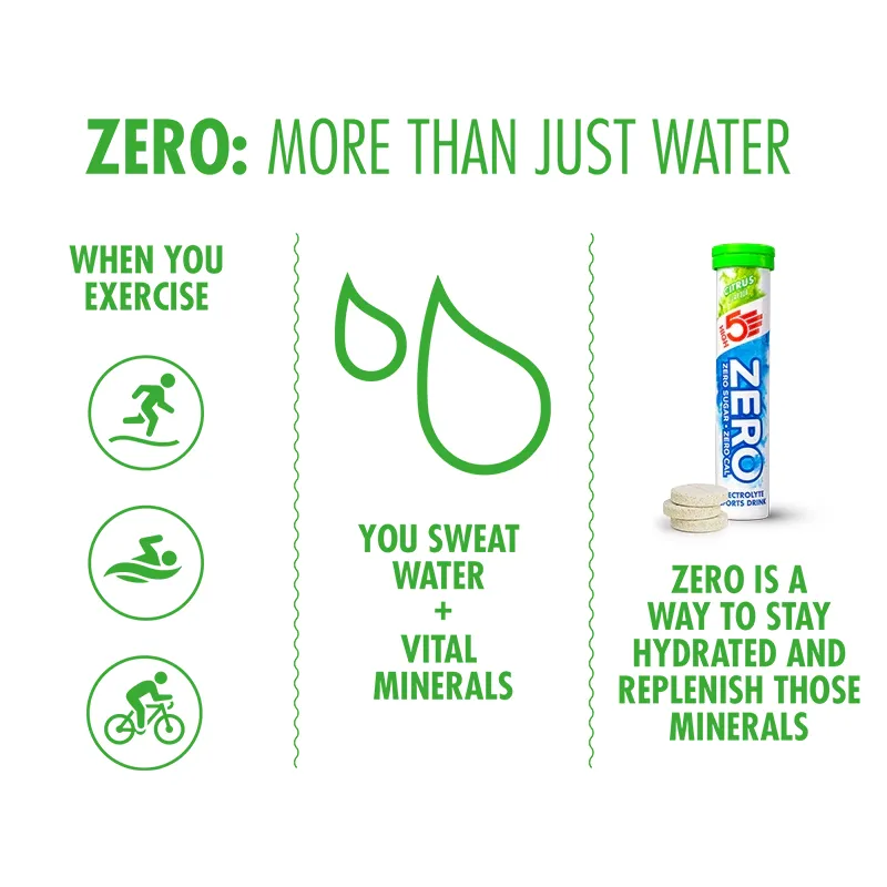 High 5 Zero Electrolyte Drink 20 Tablet Tube in Citrus-3